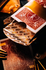 1ST Edition Bicycle Rider Backs In Red - Brown Bear Magic Shop