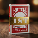 1ST Edition Bicycle Rider Backs In Red - Brown Bear Magic Shop