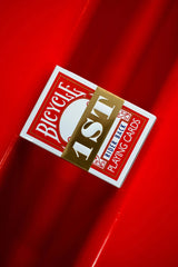 1ST Edition Bicycle Rider Backs In Red - Brown Bear Magic Shop