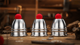 Aluminum Alloy Cups and Balls Set by TCC Magic - Brown Bear Magic Shop