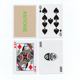 Beige/Green Cap Logo ANYONE Playing Cards - Brown Bear Magic Shop