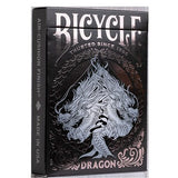 Bicycle Dragon Black Playing Cards - Brown Bear Magic Shop