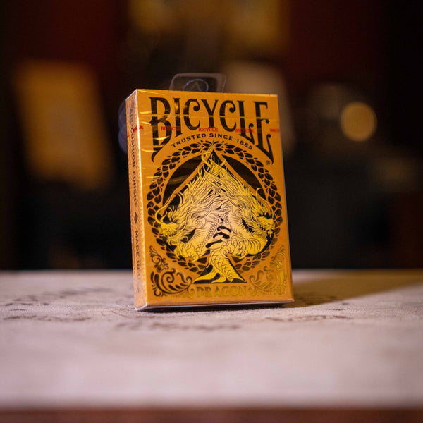 Bicycle Gold Dragon Playing Cards - Brown Bear Magic Shop