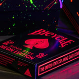 Bicycle Star-Fire Pink Neon Playing Cards - Brown Bear Magic Shop