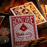 Bonfires Red (includes Card Magic Course) by Adam Wilber and Vulpine - Brown Bear Magic Shop