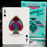FULTON'S THUNDERBIRD ROOM TURQUOISE EDITION PLAYING CARDS - Brown Bear Magic Shop