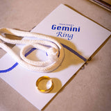 Gemini Ring Brass by Chazpro - Brown Bear Magic Shop