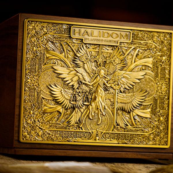 Halidom Deluxe Wooden Box Set by Ark Playing Cards - Brown Bear Magic Shop