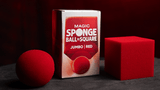 Magic Sponge Ball to Square JUMBO RED by Murphy's Magic - Brown Bear Magic Shop
