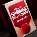 Magic Sponge Ball to Square JUMBO RED by Murphy's Magic - Brown Bear Magic Shop