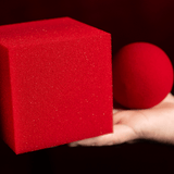 Magic Sponge Ball to Square JUMBO RED by Murphy's Magic - Brown Bear Magic Shop