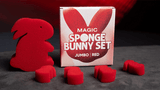 Magic Sponge Bunny Rabbit Set (Red) by Murphy's Magic - Brown Bear Magic Shop