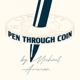 Pen Through Coin by Michael Ammar - Brown Bear Magic Shop