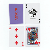 Purple/Red Cap Logo ANYONE Playing Cards - Brown Bear Magic Shop