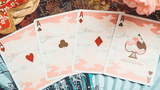 The Great Wave off Kanagawa V3 (Autumn Maple / Peachy Pink) Playing Cards - Brown Bear Magic Shop