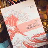 The Great Wave off Kanagawa V3 (Autumn Maple / Peachy Pink) Playing Cards - Brown Bear Magic Shop