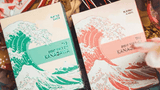 The Great Wave off Kanagawa V3 (Fresh Spring / Peppermint Green) Playing Cards - Brown Bear Magic Shop