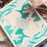 The Great Wave off Kanagawa V3 (Fresh Spring / Peppermint Green) Playing Cards - Brown Bear Magic Shop