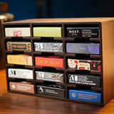 Wooden Playing Cards Cabinet (15 Deck Case) by TCC - Brown Bear Magic Shop