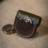 Bear Necessities Leather Coin Pouch - Brown Bear Magic Shop