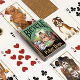 Bicycle Poker Dogs Playing Cards - Brown Bear Magic Shop