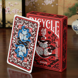 Edo Karuta (Red) Playing Cards - Brown Bear Magic Shop