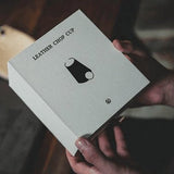 Leather Chop Cup with Balls by TCC - Brown Bear Magic Shop