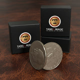 Magnetic Flipper Coin Eisenhower Dollar (D0041) by Tango - Brown Bear Magic Shop