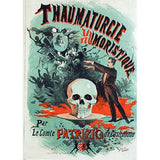 Patrizio Castiglione Poster (18 inch by 24 inch) designed by Jules Cheret - Brown Bear Magic Shop