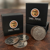 Perfect Shell Coin Set Half Dollar (Shell and 4 Coins D0201) by Tango Magic - Brown Bear Magic Shop