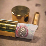 Pro Bill Tube (Brass) by Premium Magic - Brown Bear Magic Shop