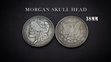 SKULL HEAD COIN by Men Zi Magic - Brown Bear Magic Shop