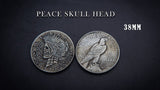 SKULL HEAD COIN by Men Zi Magic - Brown Bear Magic Shop