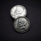 SKULL HEAD COIN by Men Zi Magic - Brown Bear Magic Shop