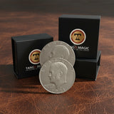 Slippery Expanded Shell Eisenhower Dollar (D0090) by Tango - Brown Bear Magic Shop