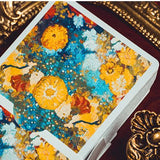 Van Gogh Zinnias Playing Cards - Brown Bear Magic Shop