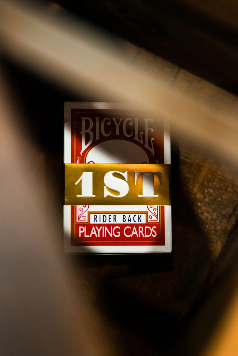 1ST Edition Bicycle Rider Backs In Red - Brown Bear Magic Shop