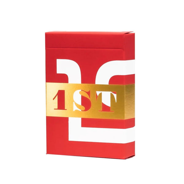 1ST Playing Cards V6 - Red - Brown Bear Magic Shop