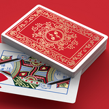 Red Roses Gold Foil Playing Cards (Fully Marked)
