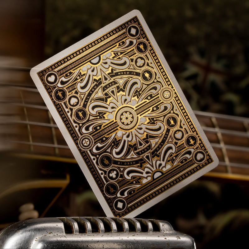 The Beatles Special Edition (Black) Playing Cards by theory11