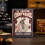 Le Voyage Du Chat Rouge Playing Cards by Stockholm17