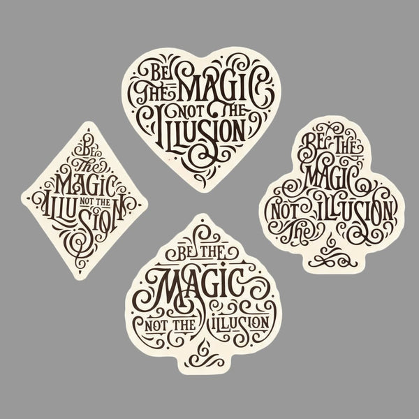 Be the Magic Not the Illusion Sticker Pack - Brown Bear Magic Shop