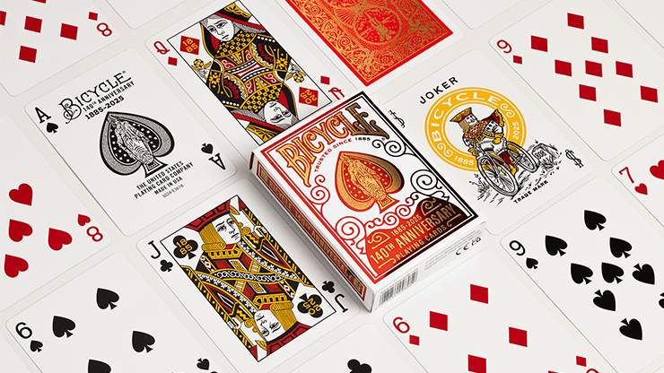 Bicycle 140th Anniversary Playing Cards by US Playing Card - Brown Bear Magic Shop