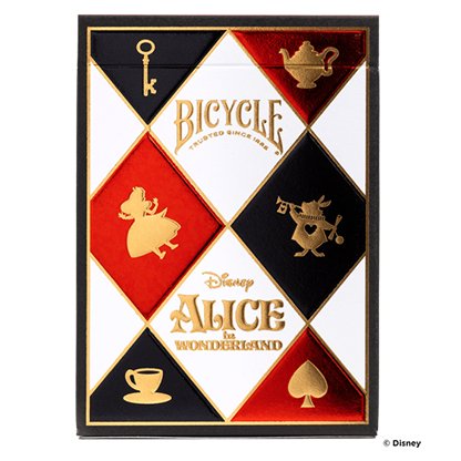 Bicycle Disney Alice in Wonderland Playing Cards by US Playing Card Co - Brown Bear Magic Shop