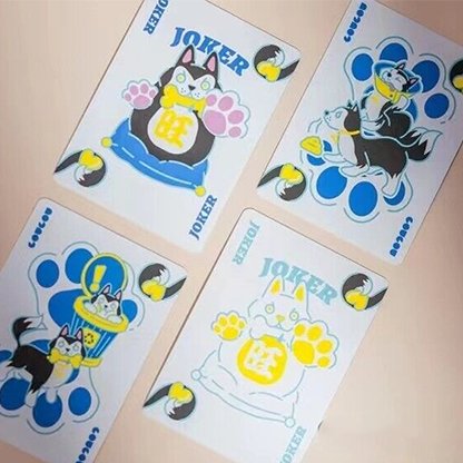 Bicycle Dog (Blue) Playing Cards by US Playing Card Co. - Brown Bear Magic Shop