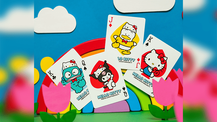 Bicycle Hello Kitty 50th Anniversary Playing Cards by US Playing Card Co - Brown Bear Magic Shop