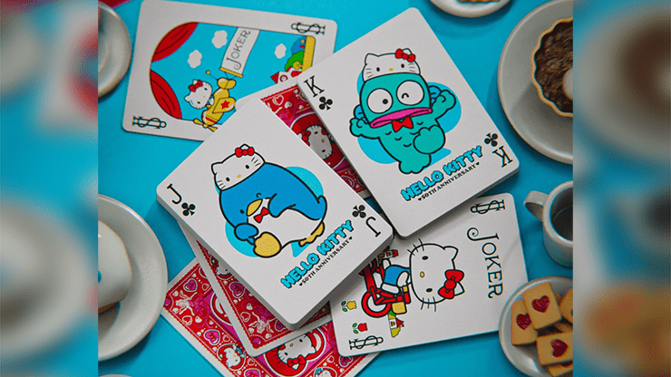 Bicycle Hello Kitty 50th Anniversary Playing Cards by US Playing Card Co - Brown Bear Magic Shop