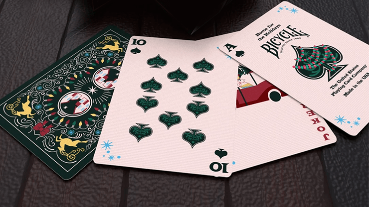 Bicycle Home for the Holidays Playing Cards by US Playing Cards - Brown Bear Magic Shop