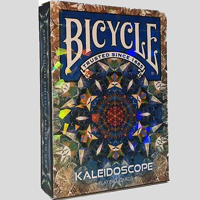 Bicycle Kaleidoscope Blue Playing Cards - Brown Bear Magic Shop