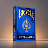 Bicycle Metalluxe Blue Playing Cards by US Playing Card Co. - Brown Bear Magic Shop